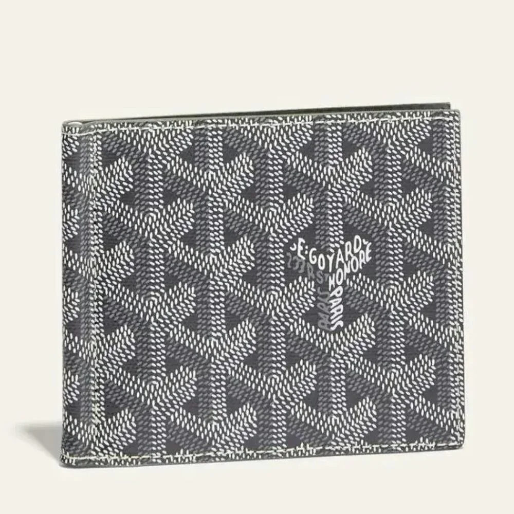 👝 New 👝 100% Authentic Goyard Saint Thomas Bill Fold Money Clip Wallet , Grey